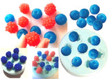 Blueberries, Blackberries, Raspberries (14 Cavity) Embed Silicone Mould