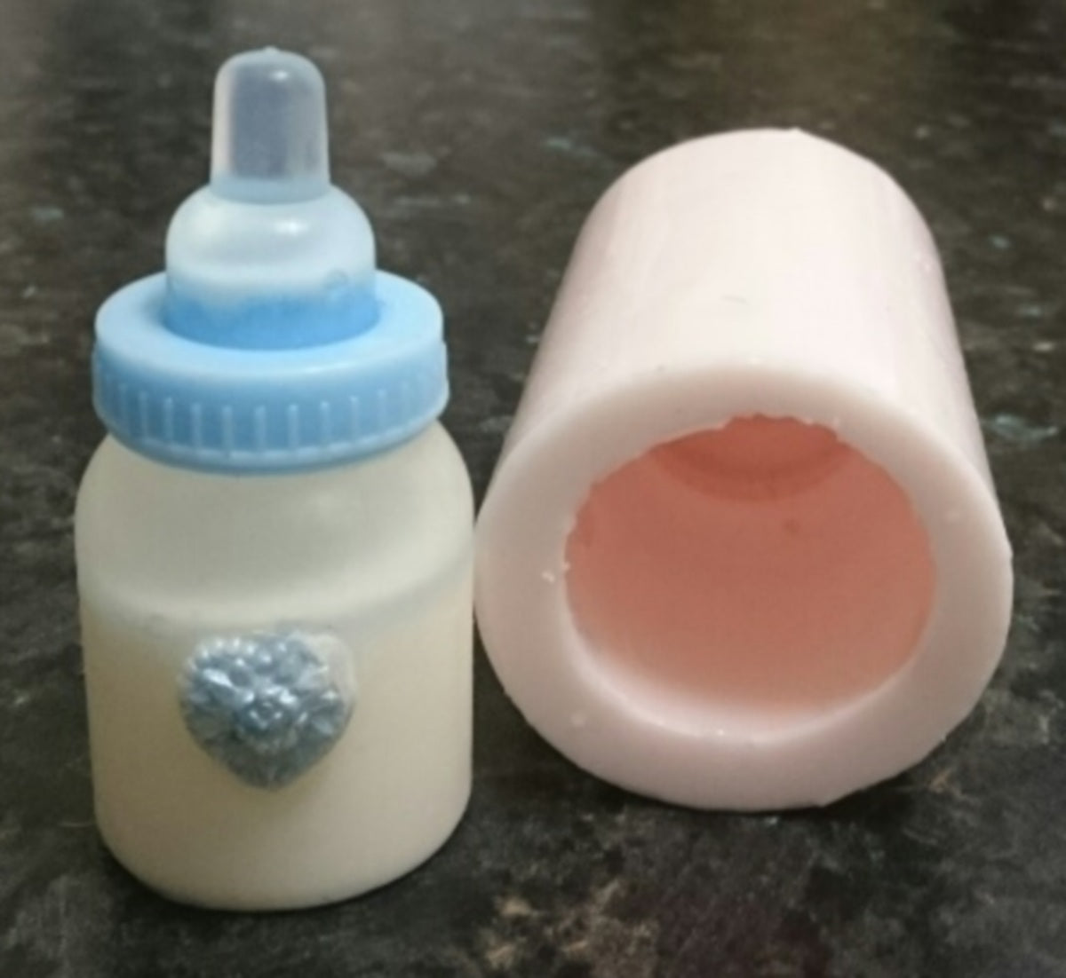 Baby Bottle Heart Silicone Mould