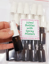 10ml Amber Glass Bottle with Spray Mister