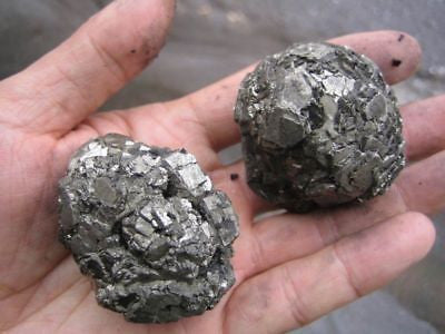 Pyrite Cube Balls Cluster Specimens 250gm Were $29.90 SALE