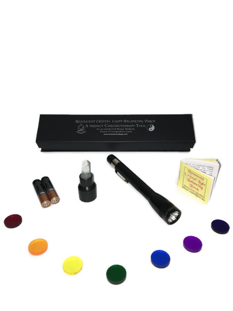 Crystal Light Balancing Torch Set, Colour Healing