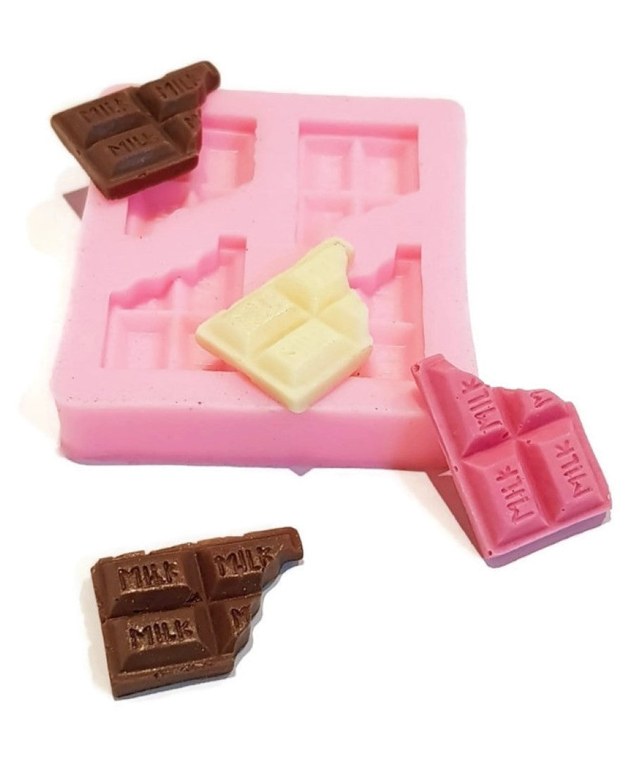 Chocolate Bar Bite Mini 4 cavity Silicone Mould