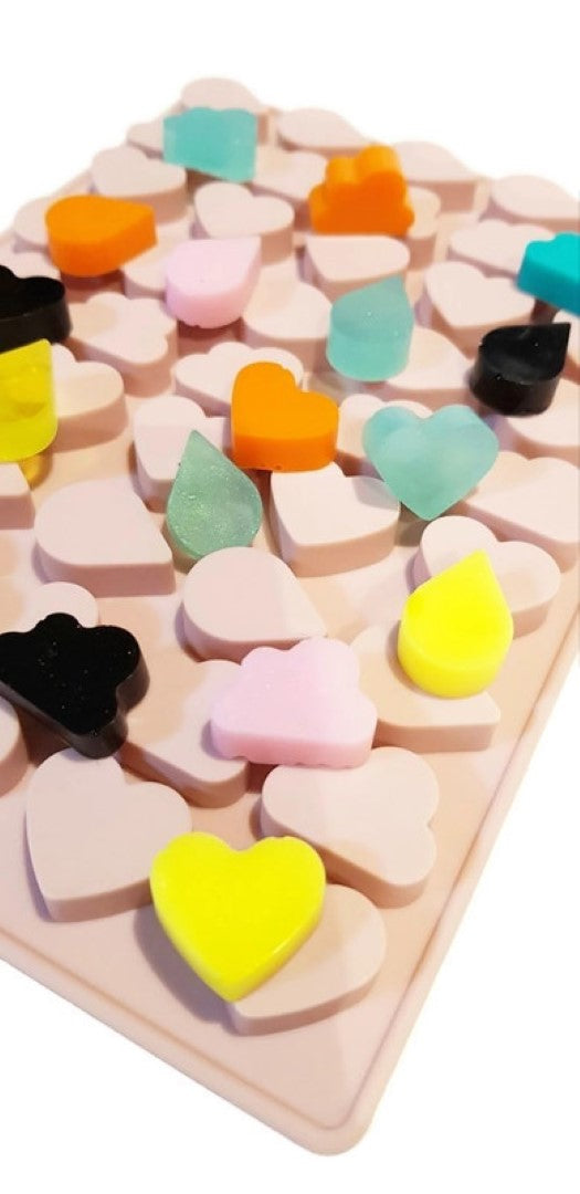 Cloud, Heart, Drip Raindrop 45 Cavity Silicone Mould