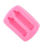 Crayons Mini (2 cavities) Silicone Soap Mould