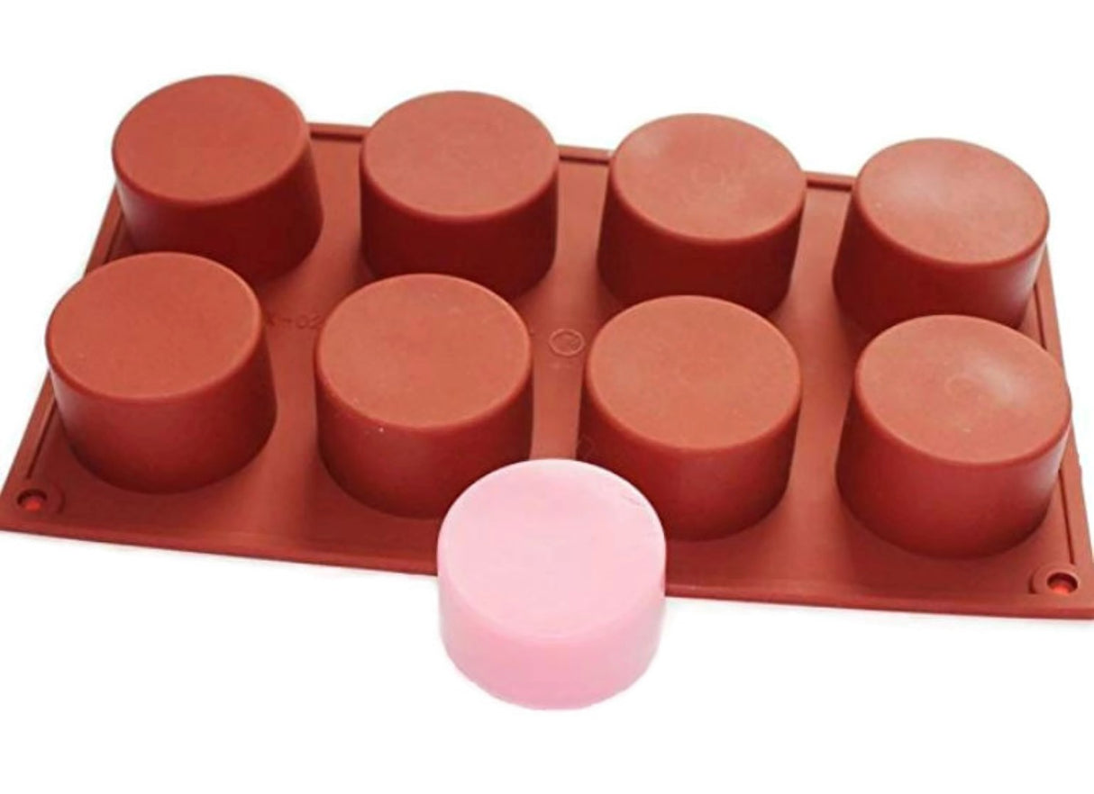 Cupcake Straight Sided Silicone Mould (8 cavity)