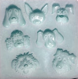 Dog Faces Mini Silicone Mould