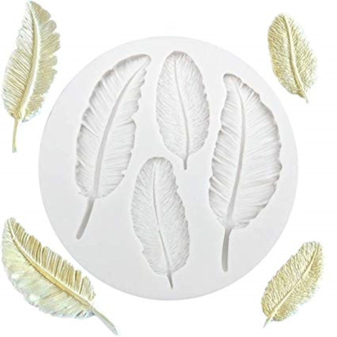 Feathers (4 Cavities) Silicone Mould