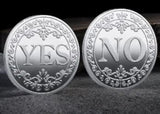 YES NO Fortune Telling Prediction Coin Gift Boxed Blessed