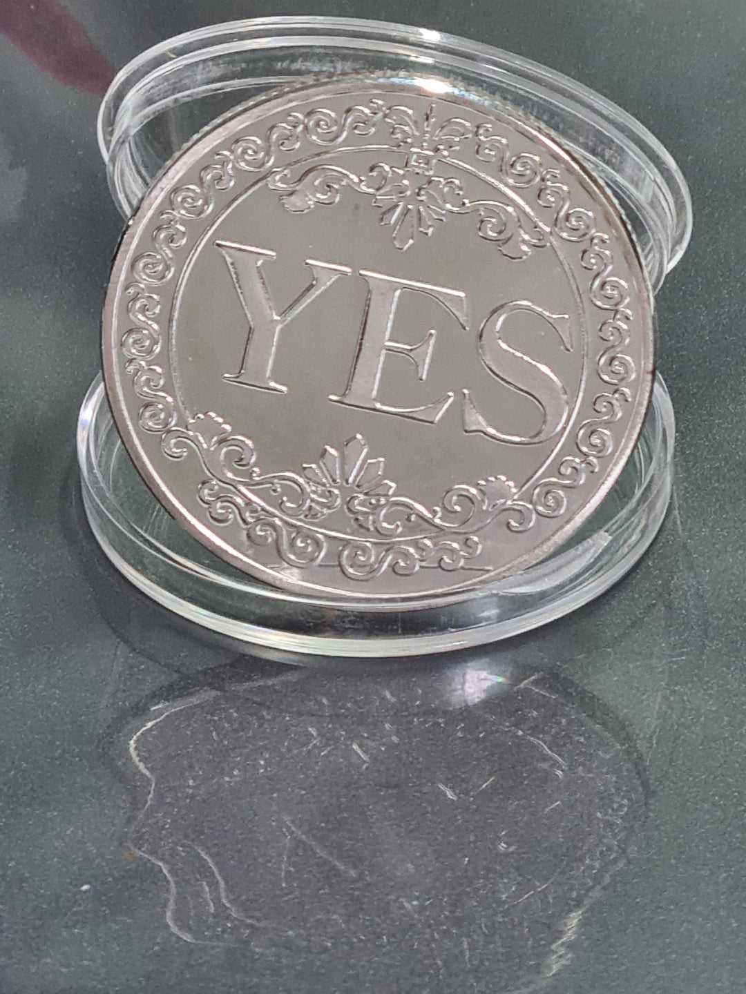 YES NO Fortune Telling Prediction Coin Gift Boxed Blessed