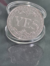 YES NO Fortune Telling Prediction Coin Gift Boxed Blessed