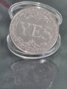 YES NO Fortune Telling Prediction Coin Gift Boxed Blessed