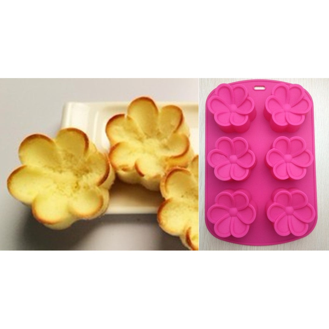 Frangipani (6 Cavity) Silicone Mould