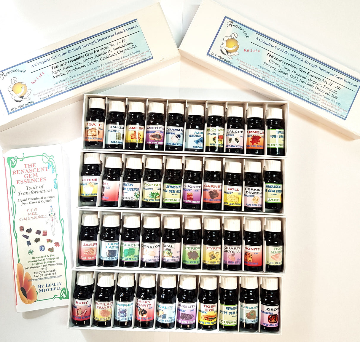 Gem Essences - 40 Varieties, Stock Strength 10ml