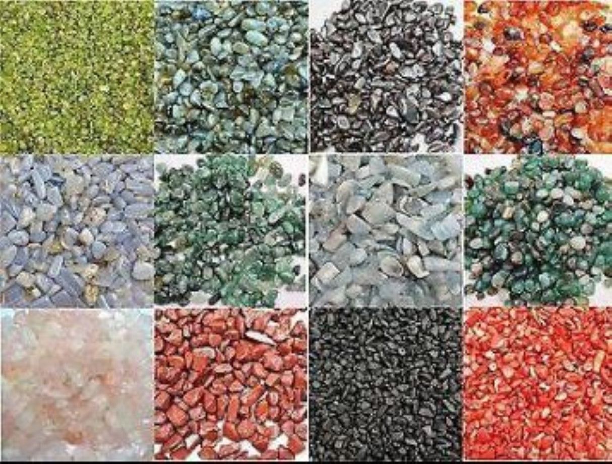 Tumbled Gem Chips Tiny 500gm (Half a kilo) - You Choose Stones