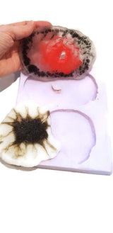 Geode Slice Silicone Mould (2 Cavities)