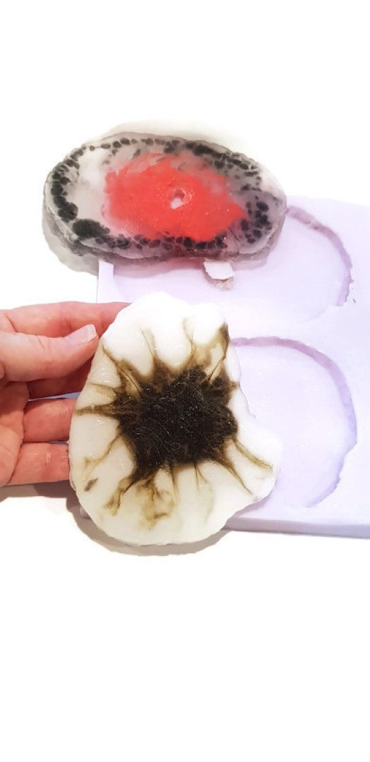 Geode Slice Silicone Mould (2 Cavities)