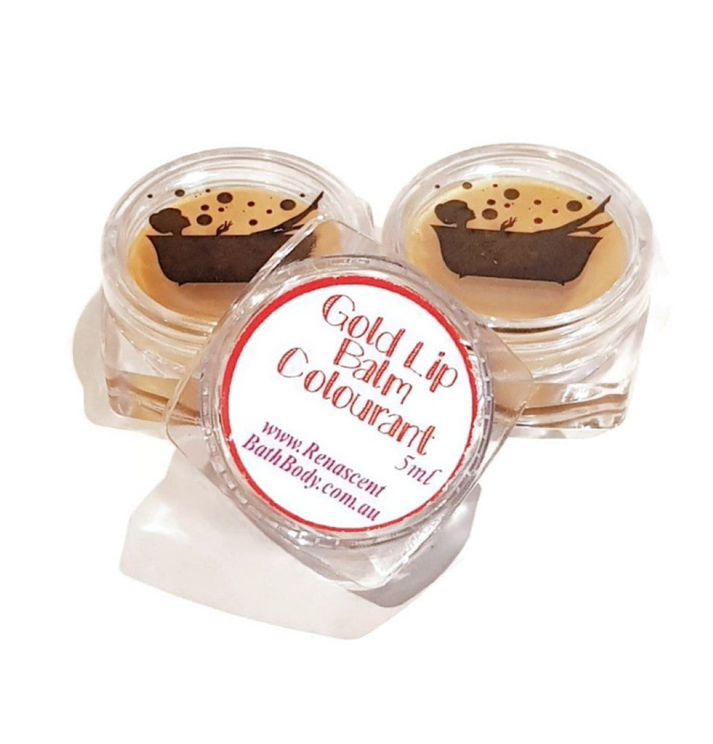 Gold Edible Lip Balm Colour Pot Concentrated