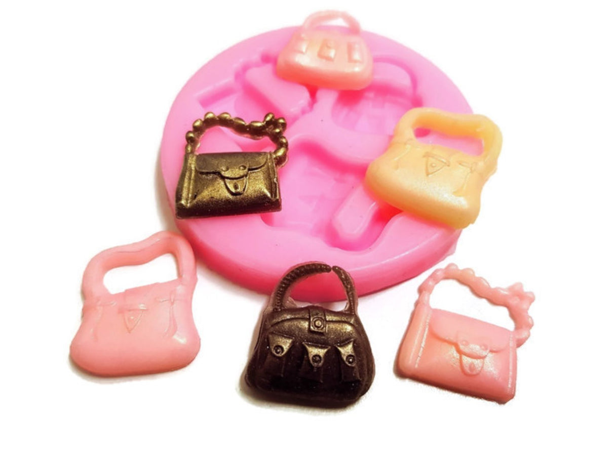 Handbags Mini (3 cavities) Silicone Mould