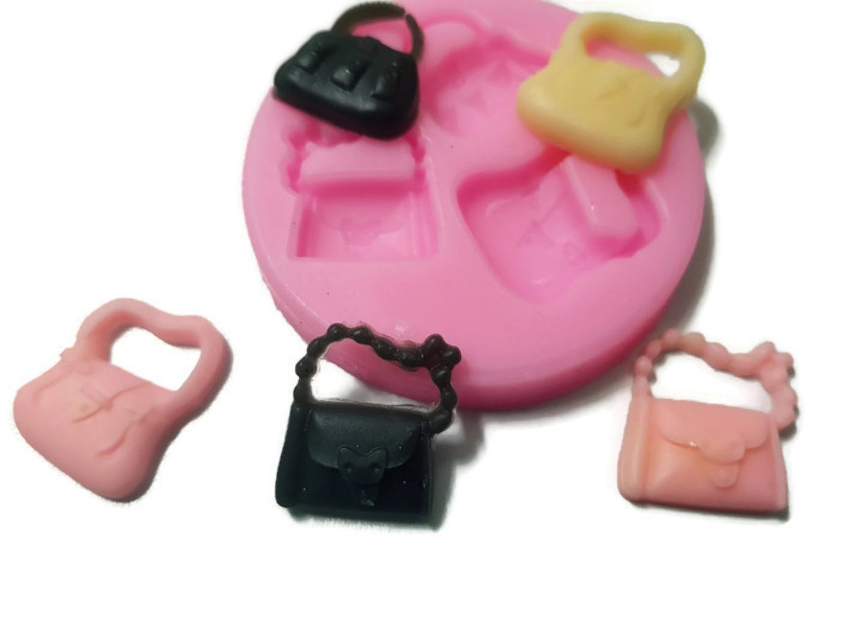 Handbags Mini (3 cavities) Silicone Mould