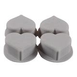 Hearts Curvy 4 Cavities Silicone Mould