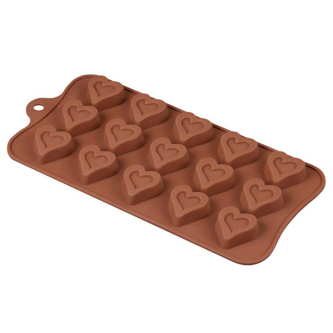 Heart Flourish Chocolate Silicone Mould