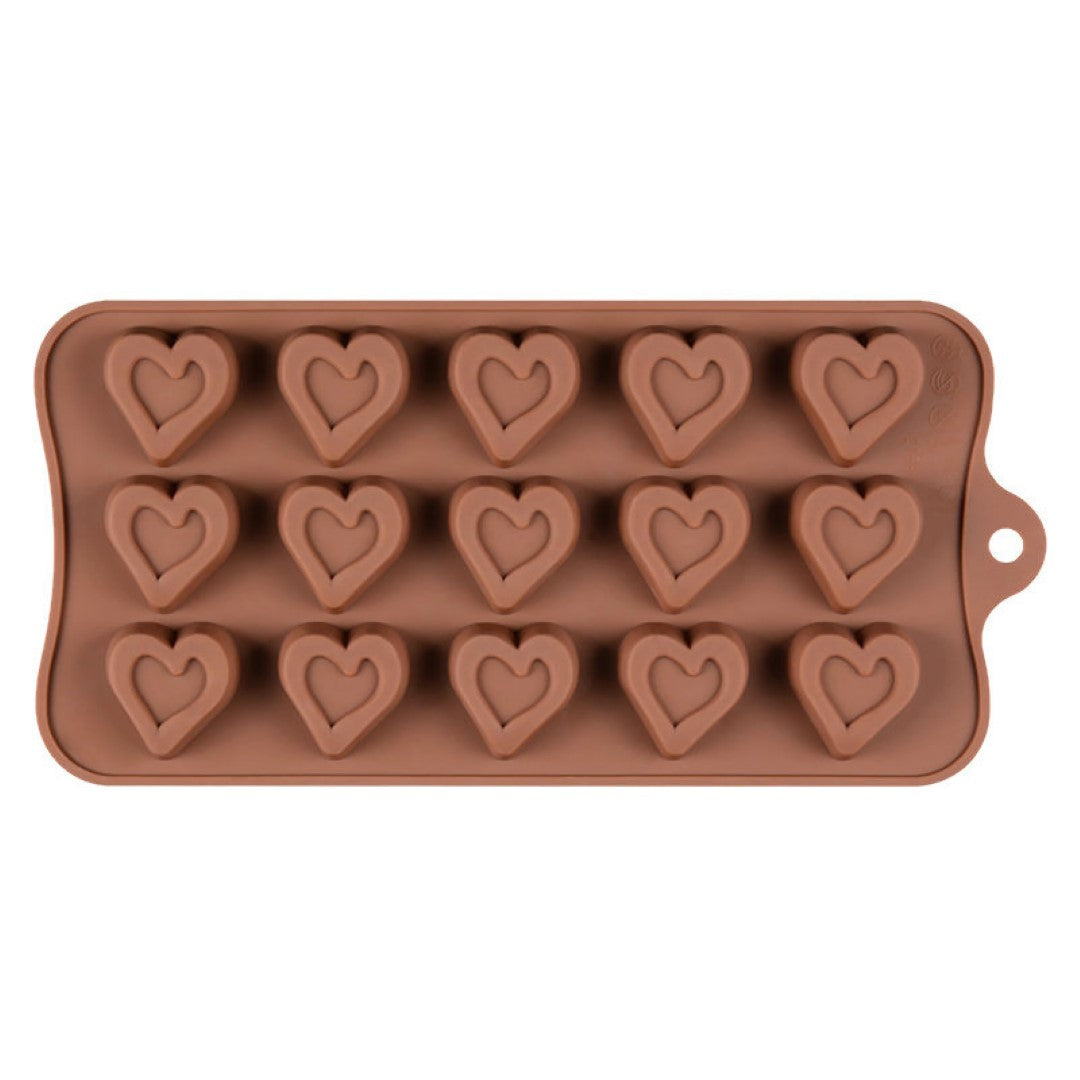 Heart Flourish Chocolate Silicone Mould