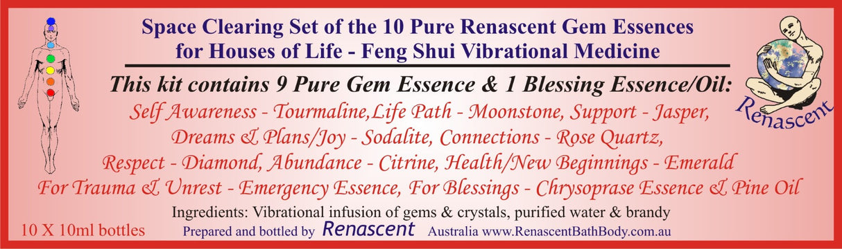 Houses of Life Gem Essence Kit - Set of 10 essences