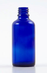 50ml Blue Glass Bottle with Spray Mister 50% Off