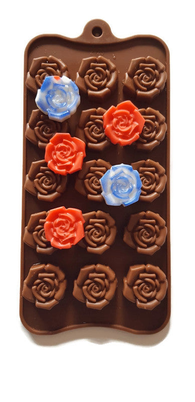 Rose Vintage Silicone Mould (Mini) 15 cavities