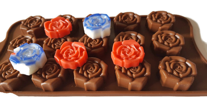 Rose Vintage Silicone Mould (Mini) 15 cavities