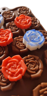 Rose Vintage Silicone Mould (Mini) 15 cavities