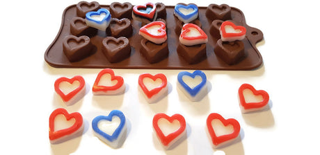 Heart Flourish Chocolate Silicone Mould