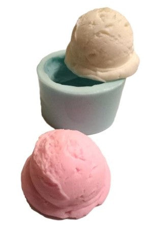 Ice-cream Scoop Single Silicone Mould (Can be made if out of stock)