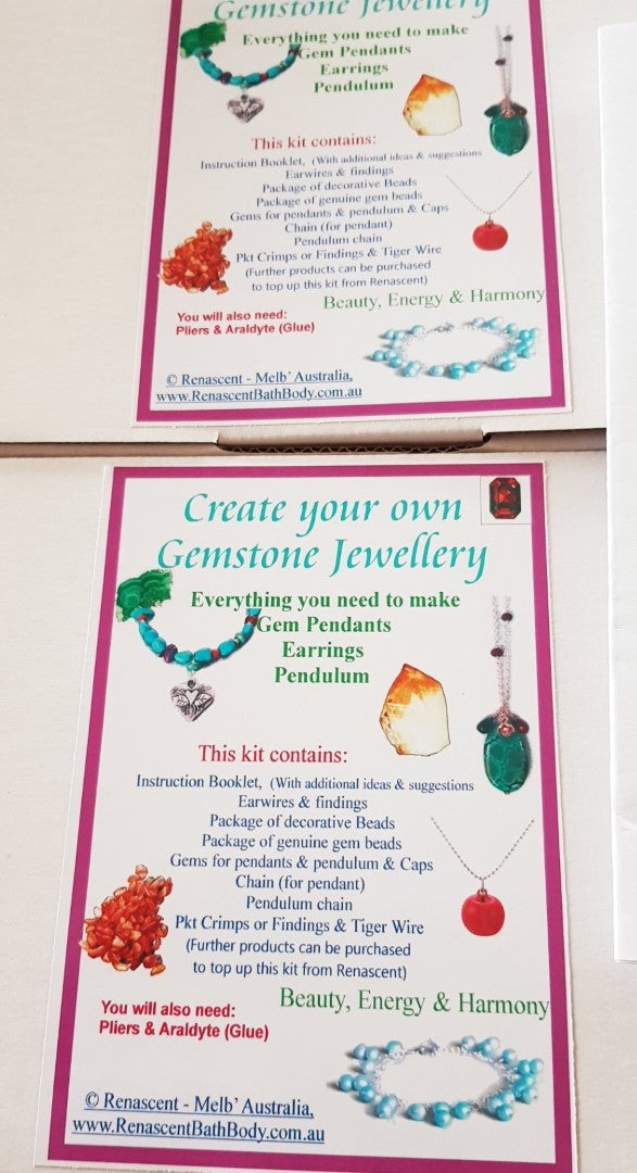 Jewellery Making Kit - Gems Crystals