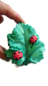 Ladybug - Leaf Silicone Mould