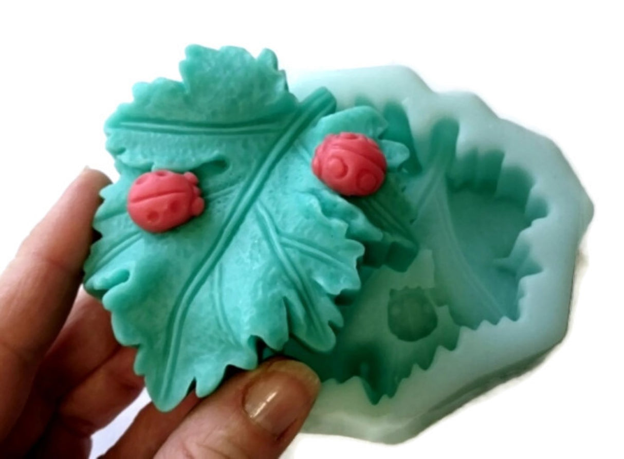 Ladybug - Leaf Silicone Mould