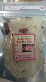 Bathing Crystals / Salts: Lotus Rose