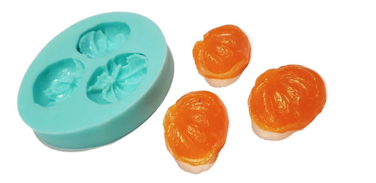 Mandarin Peeling Mini Silicone Mould (3 cavity)