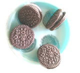 Chocolate Cookie Round Biscuit Mini (4 cavity) Silicone Mould