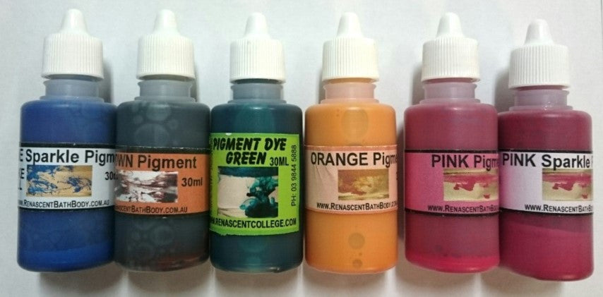 12 x Pigment Colours (6 X Basic + 6 x Specialty) - Liquid 30ml