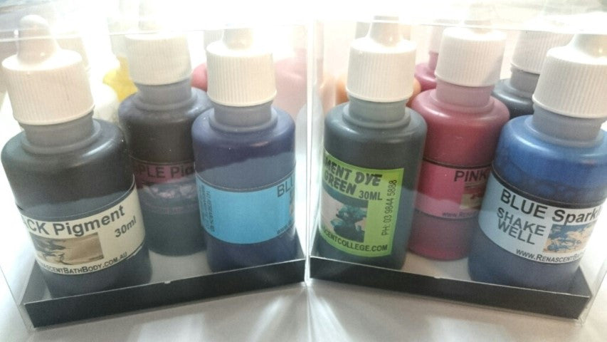 12 x Pigment Colours (6 X Basic + 6 x Specialty) - Liquid 30ml