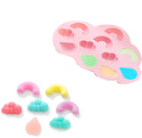 Rainbow Cloud Raindrop Silicone Mould