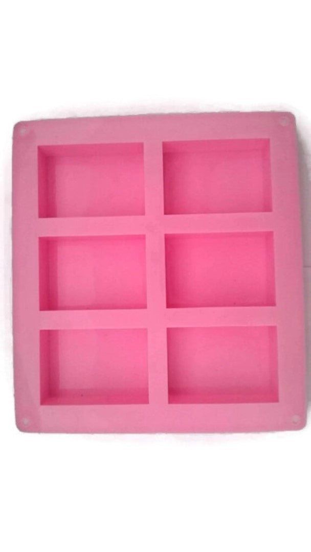 Rectangle (6 Cavity) Silicone Soap Mould