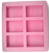 Rectangle (6 Cavity) Silicone Soap Mould