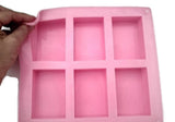 Rectangle (6 Cavity) Silicone Soap Mould