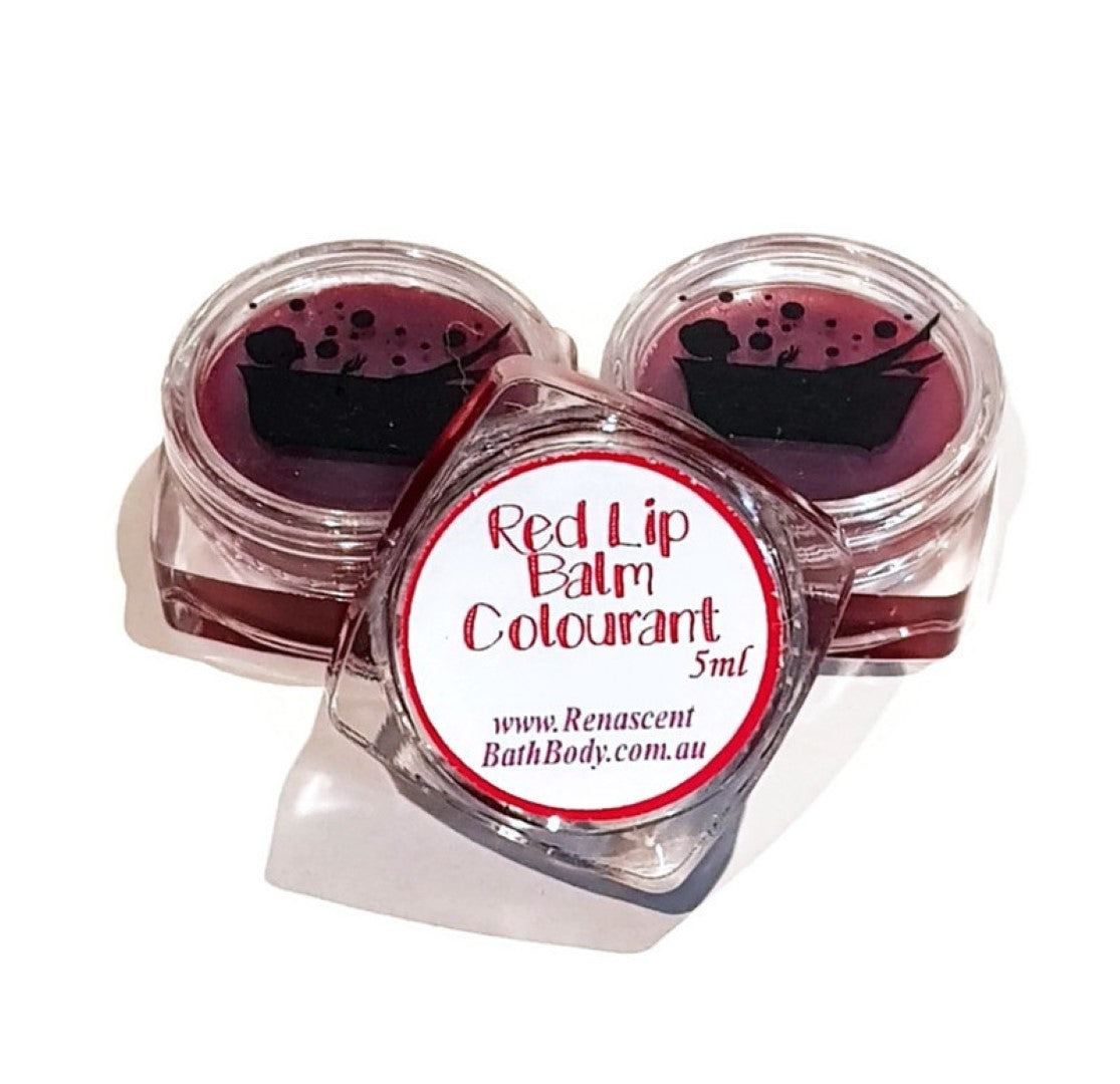 Red Edible Lip Balm Colour Pot Concentrated