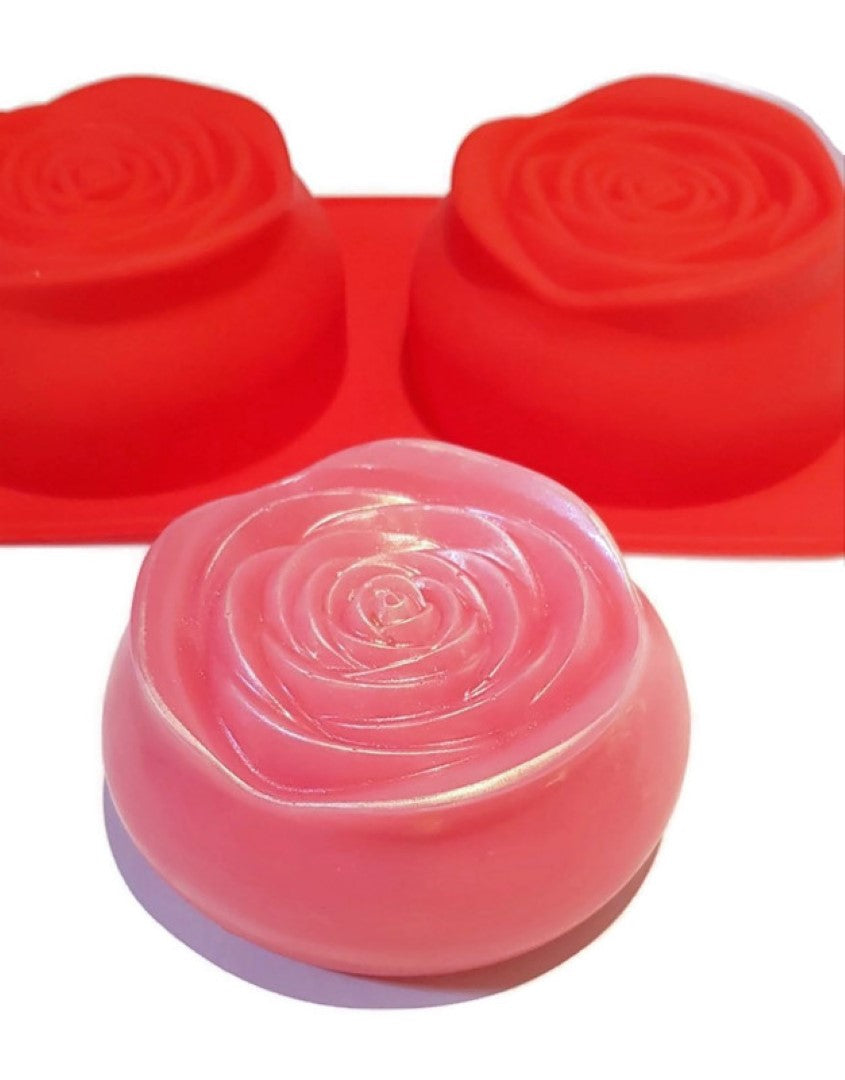 Rose Rounded Candle 2 cavity Silicone Mould