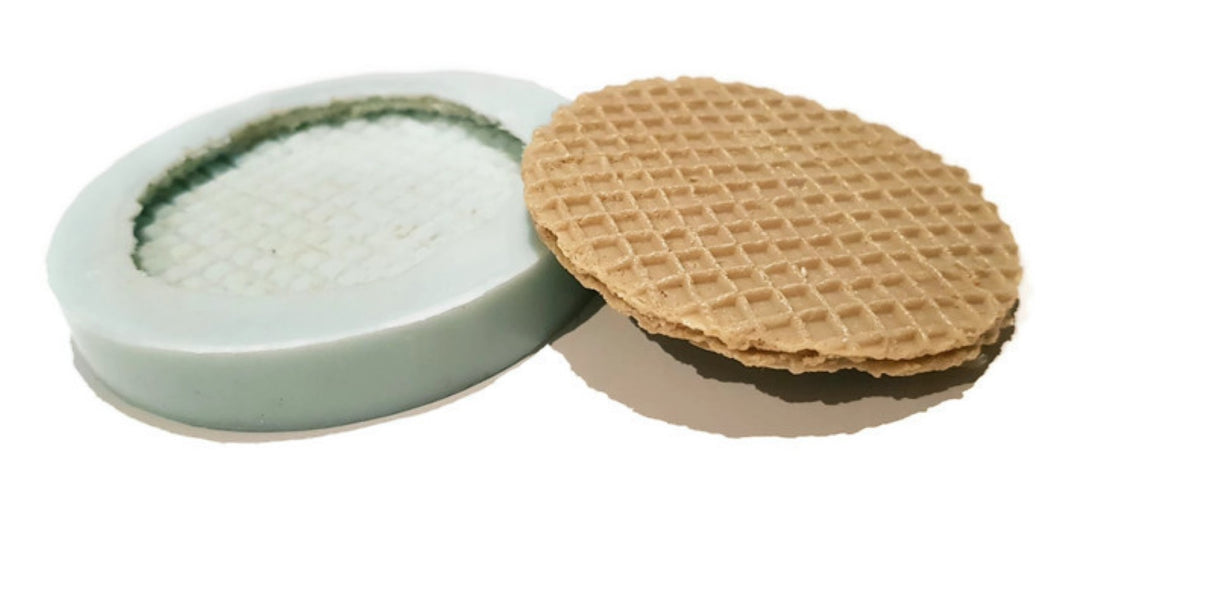 Waffle Wafer Round Biscuit Silicone Mould