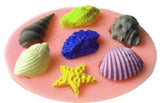 Seashell/Creatures (7 Cavity) Mini Silicone Mould