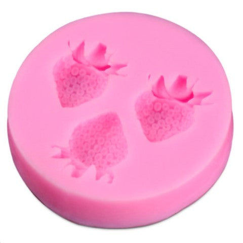 Strawberry Mini (3 Cavity) Silicone Mould